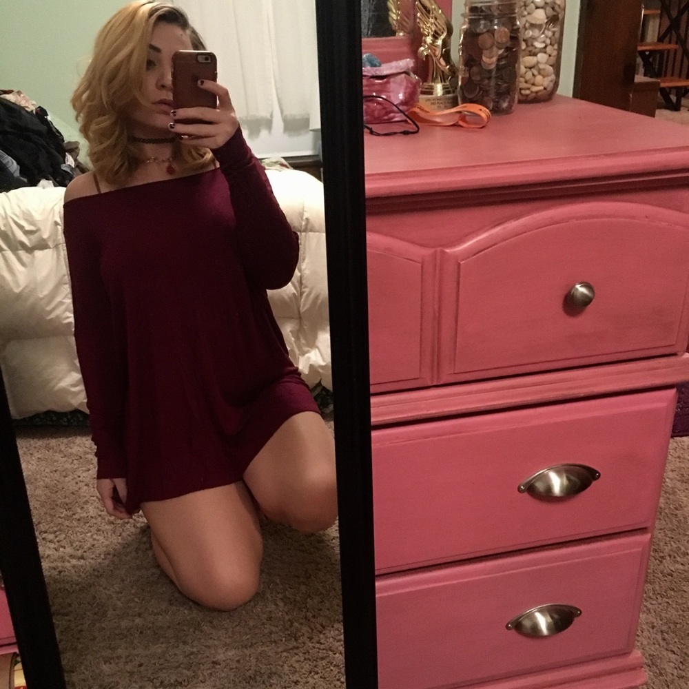Oversized long sleeved shirt